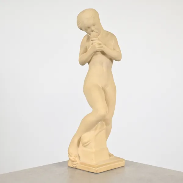 Kai Nielsen, skulptur, "Eva med äpplet", Herman Kähler, Danmark.