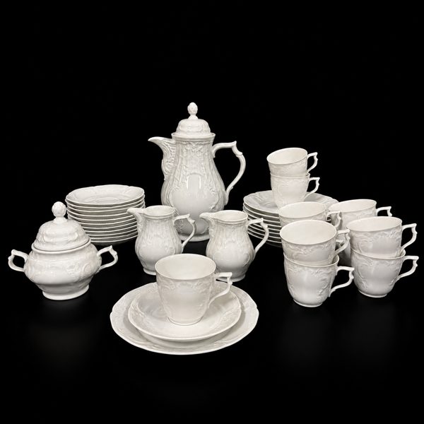 Kaffeservisdelar, 36st, "Classic Rose", porslin, Rosenthal.