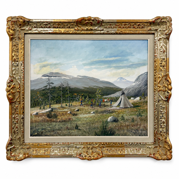 Sven Kumlin, olja på duk, signerad, 1900-tal.