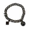 Armband i silver, bismarck, med berlocker, 1965.