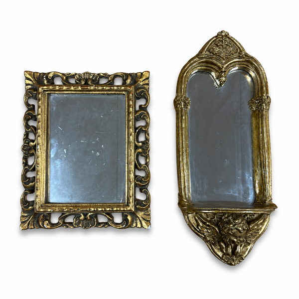 Speglar, 2 st, förgyllda ramar, barockstil, 1900-tal.