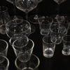 Parti glasservisdelar.