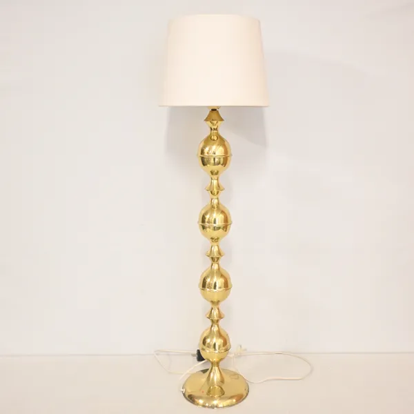 Golvlampa, mässing, 1970-tal.