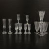 Glasservisdelar, 16st, "Chevalier", "Gästprovarglas" & "Herrgård".