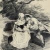 Tuschteckning, C.Schuberth, signerad, 28x21 cm.