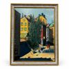Knut Haggren (1926 -1986) Köpmantorget, Gamla Stan, olja på duk, signerad.