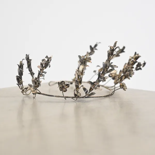 Diadem i silver, omkring år 1900.