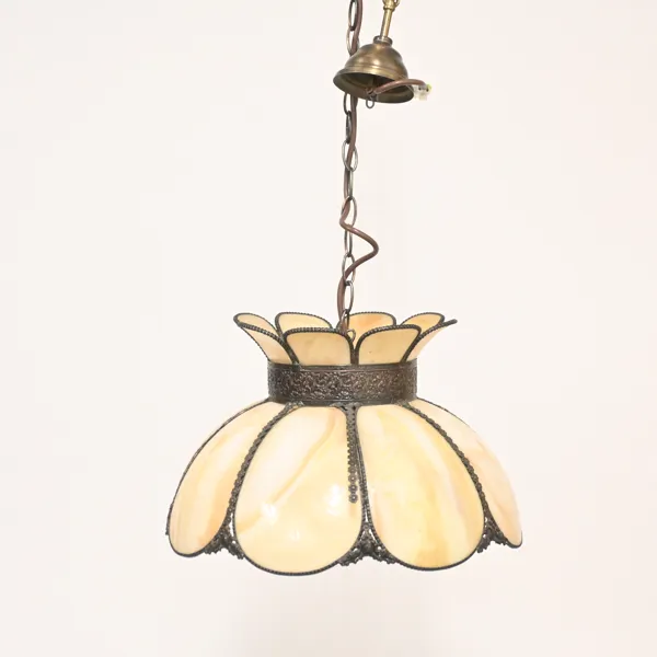 Taklampa, tiffany-stil, 1900-tal.