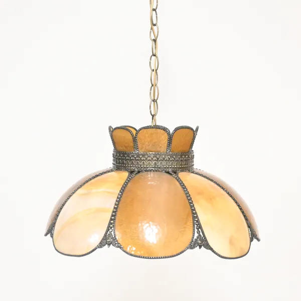 Taklampa, tiffany-stil, 1900-tal.