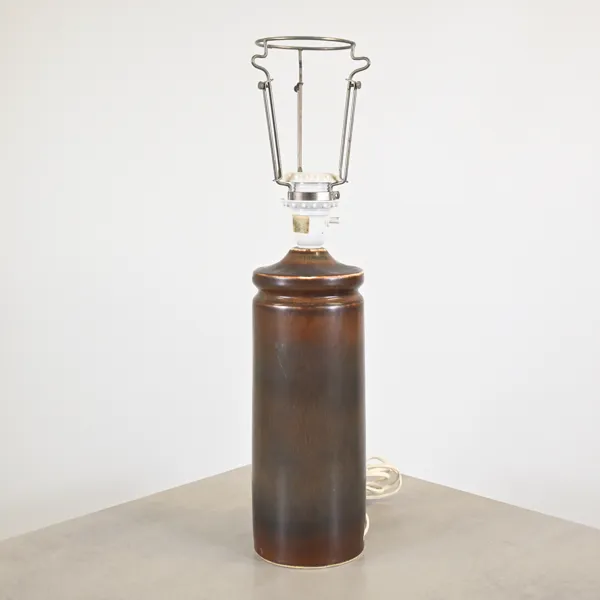 Carl-Harry Stålhane, bordslampa, harpälsglasyr, Rörstrand.