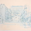 Jan Lundquist (1935–2022) färglitografier, 3st, Uppsalamotiv, signerade.