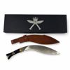 Khukri med fodral och ask.