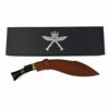 Khukri med fodral och ask.