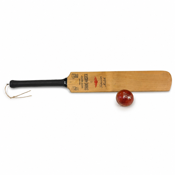 Cricketslagträ, Walter Warsop, "Stroke-Master", med boll.