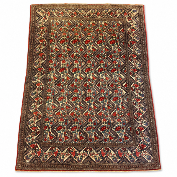 Matta, handknuten,orientalisk, 210 x 146 cm.