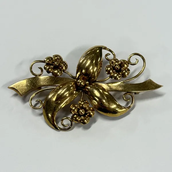 Brosch, 18k guld.