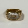Ring, 18k guld, med sten.