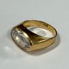 Ring, 18k guld, med sten.