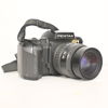 Systemkamera, "Pentax" med tillbehör, samt kameraväska.
