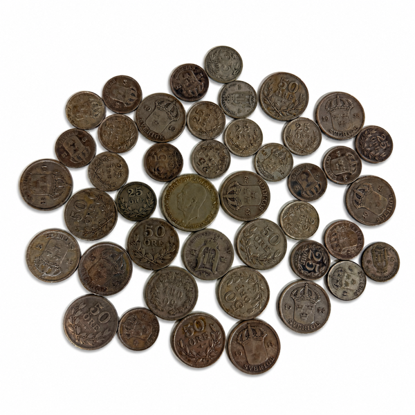 Silvermynt, 60%.