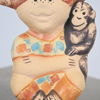 Lisa Larson, figurin, "Pippi och Herr Nilsson", stengods, Gustavsberg.