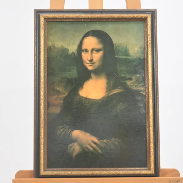 Leonardo Da Vinci, oljetryck, Mona Lisa, 1900-tal.