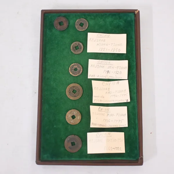 Mynt, 7st, Kina, 16-1800-tal.