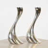 Constantin Wortmann, ljusstakar, ett par, "Cobra", Georg Jensen, Danmark.