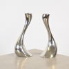 Constantin Wortmann, ljusstakar, ett par, "Cobra", Georg Jensen, Danmark.