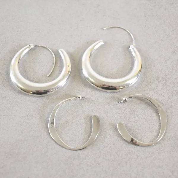 Örhängen i sterlingsilver, två par, Ego.