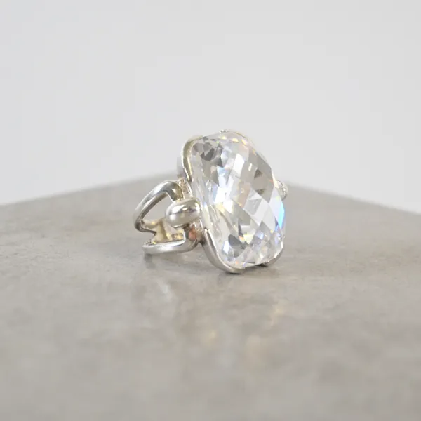 Ring i sterlingsilver med sten, Ego.