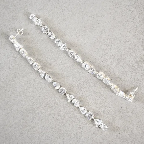 Örhängen i sterlingsilver, ett par, stenar.