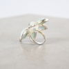 Ring i sterlingsilver, stenar, Ego.