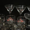 Parti glasservisdelar.