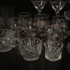 Parti glasservisdelar.