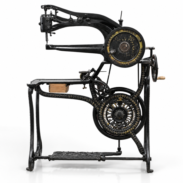 Skomakarsymaskin, Husqvarna, omkring år 1900.