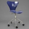 Arne Jacobsen, skrivbordsstol, "Sjuan", Fritz Hansen, Danmark.
