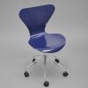 Arne Jacobsen, skrivbordsstol, "Sjuan", Fritz Hansen, Danmark.