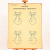 Skolplansch, "4-Takts Bensinmotorns Arbetssätt", 1900-talets första hälft.