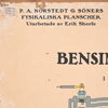 Skolplansch, "4-Takts Bensinmotorns Arbetssätt", 1900-talets första hälft.