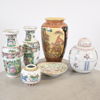 Porslin, 6 delar, Kina och Japan, 18/1900-tal.