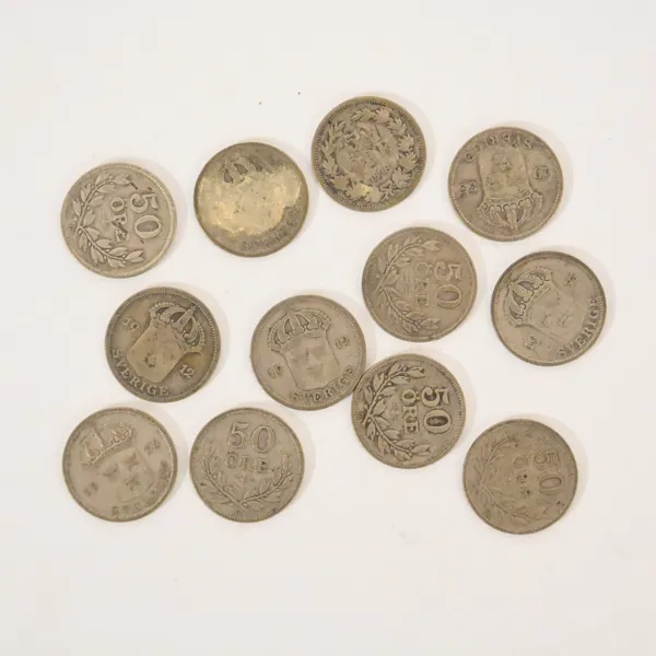 Mynt i silver, 60%.