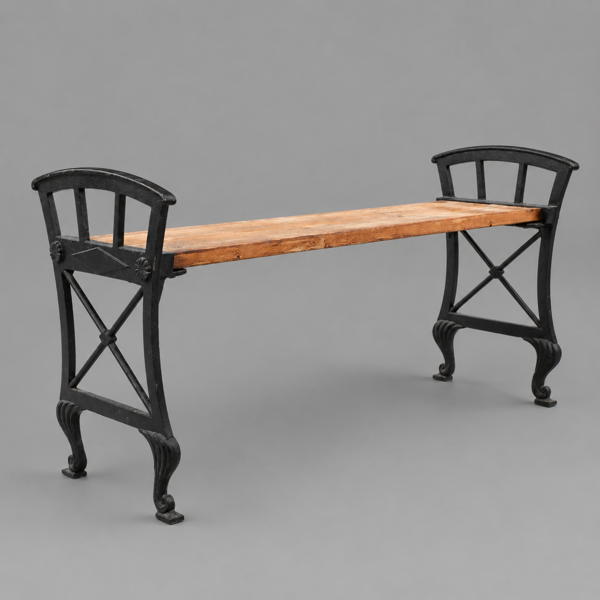 Folke Bensow, bänk, "Parkbänk N:r 2", Näfveqvarns Bruk, 1900-talets andra hälft.
