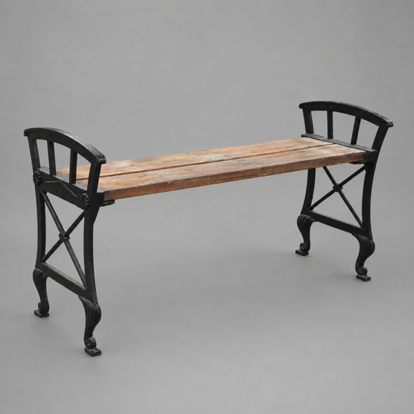 Folke Bensow, bänk, "Parkbänk N:r 2", Näfveqvarns Bruk, 1900-talets andra hälft.