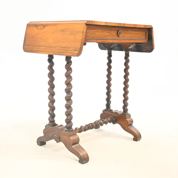 Sybord med klaffar, barock stil, sent 1800-tal.