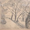 Einar Forseth (1892-1988) blyertsteckningar, 2st, signerade.
