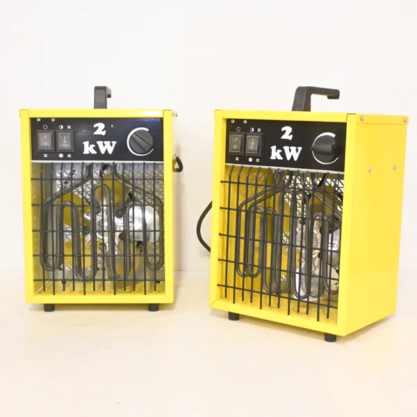 Värmefläktar, 2st, 2 kilowatt.