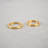 Ringar, 2st, 23k guld.