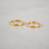 Ringar, 2st, 23k guld.