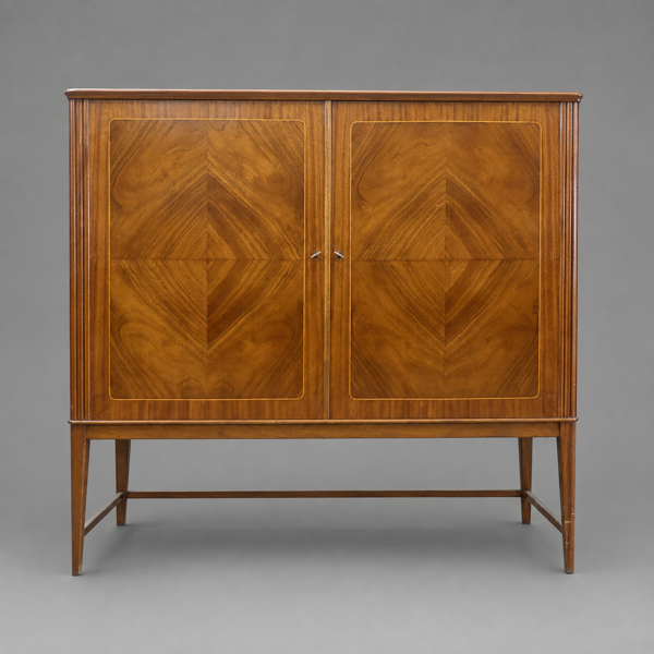 Linneskåp, mahogny, 1940-tal.